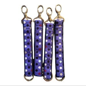 NWT (bulk tag) Thirty-One Hang-It-Up Key Fob (Playful Pop Pattern)